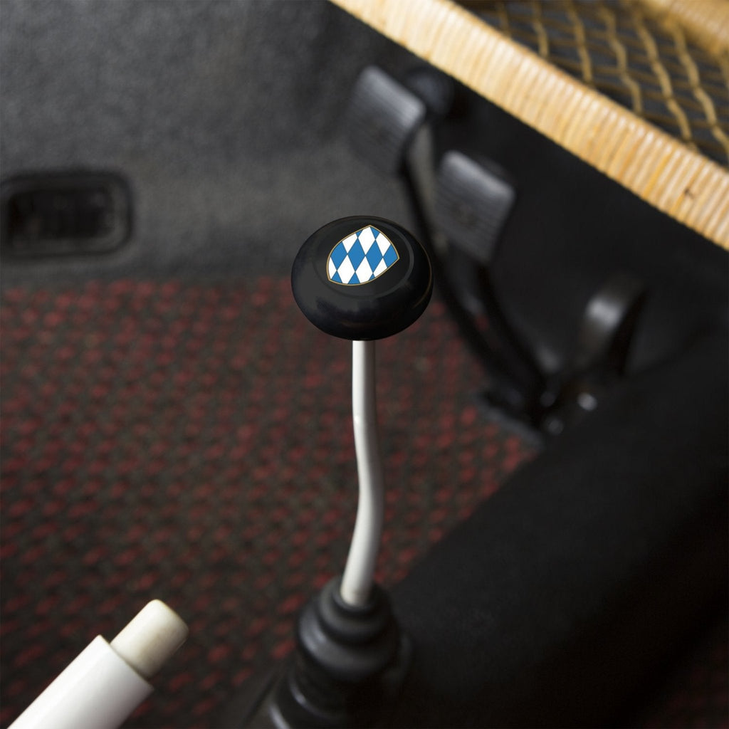 Bavaria 2Pc Kit - Horn Button & Black 12mm Shift Knob Bus Beetle Ghia Split