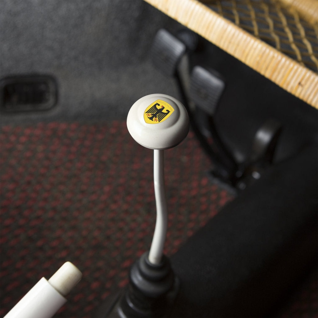 Deutschland 2Pc Kit - Horn Button & Ivory 10mm Shift Knob Bus Beetle Ghia Cox