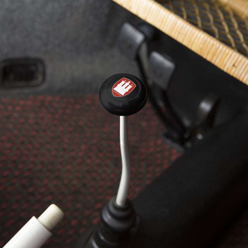 Hamburg 2Pc Kit - Horn Button & Black 10mm Shift Knob Bus Beetle Ghia Split