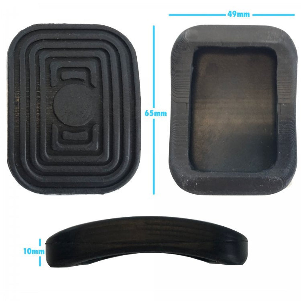 VW Volkswagen Rubber Clutch or Brake Pedal Pad Cover Set for Ghia, Bug, Bus
