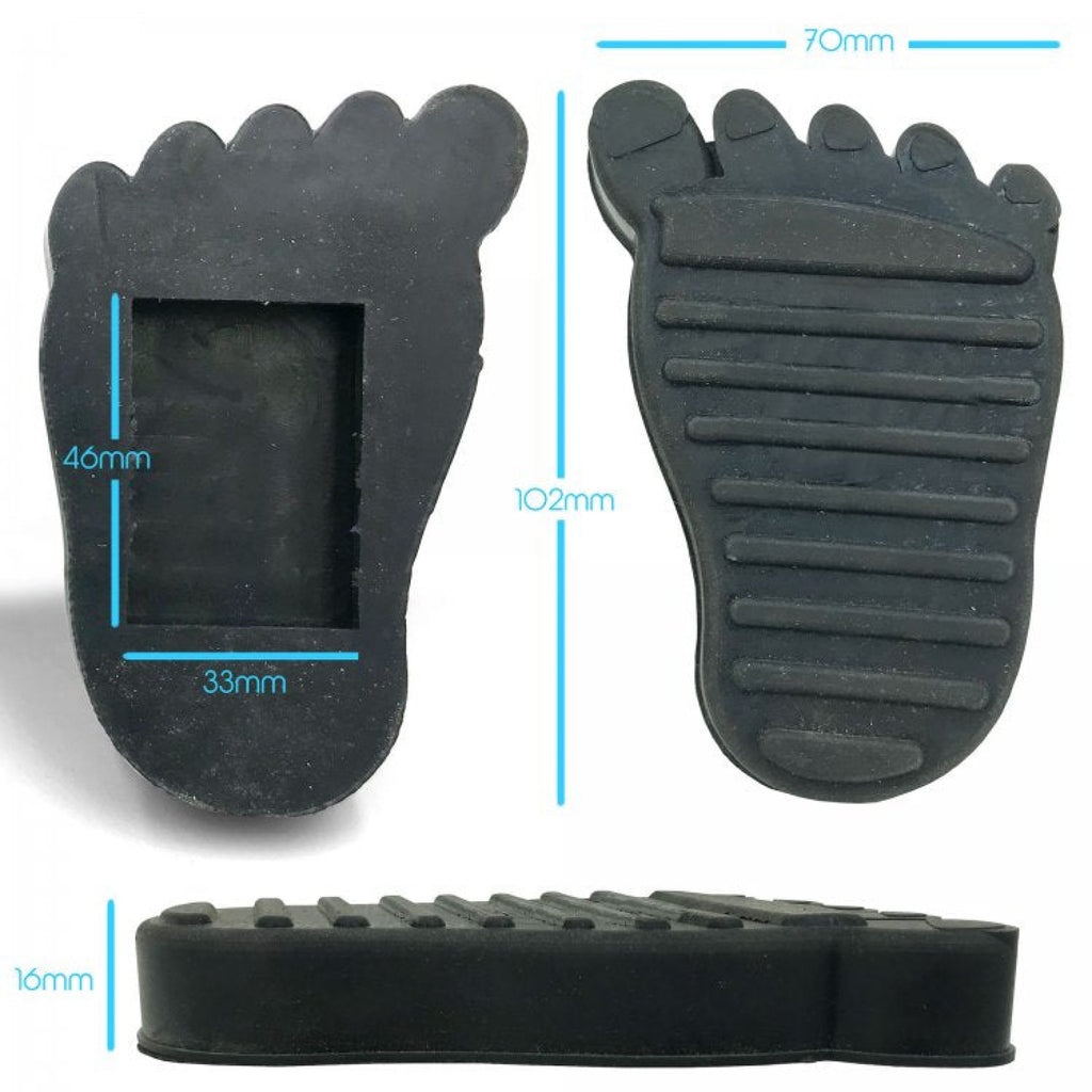 VW Volkswagen Foot Rubber Clutch or Brake Pedal Pad Cover (Pad Only) - PAIR