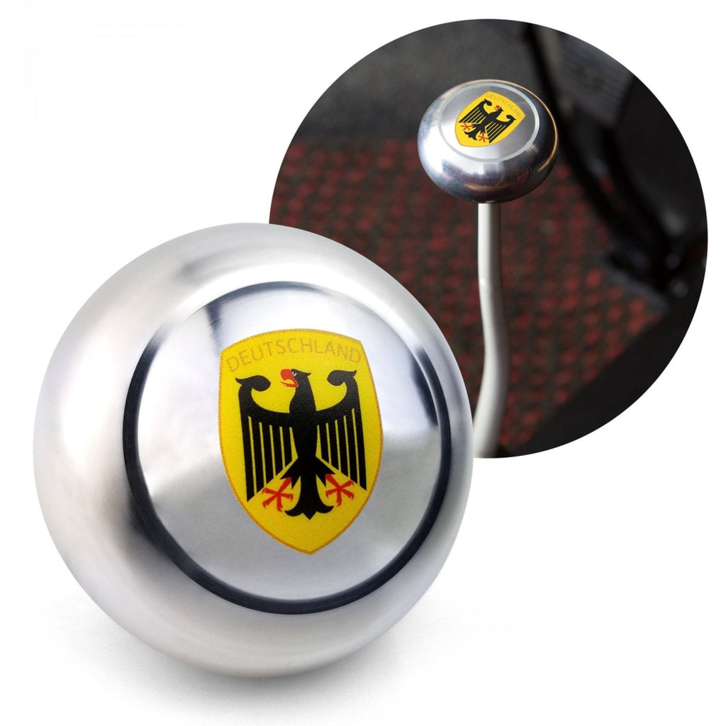 Deutschland 3Pcs Kit - Horn Button, Hood Crest, & Aluminum 10mm Shift Knob