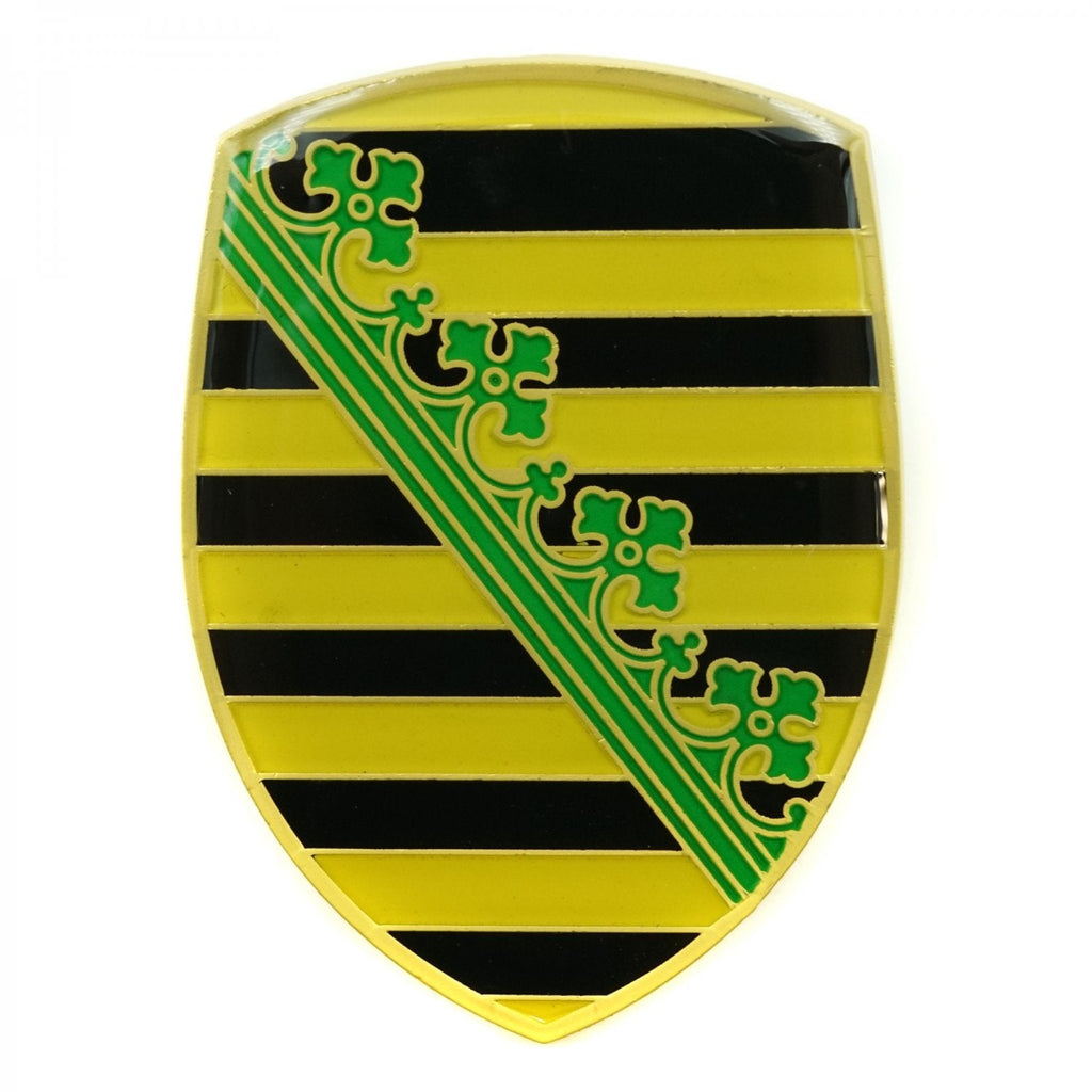 VW Coat of Arms of Saxony (Freistaat Sachsen) Hood Badge Crest