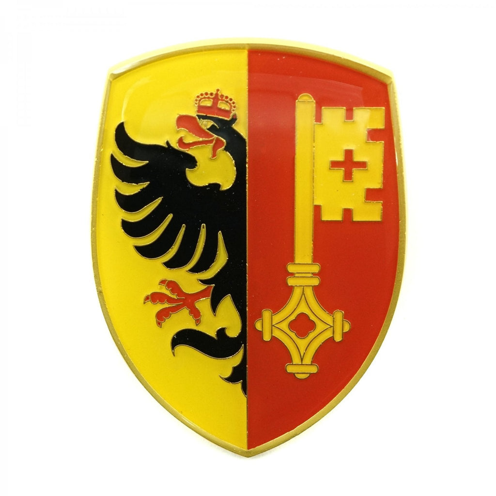 VW Coat of Arms of Geneva Hood Badge Crest