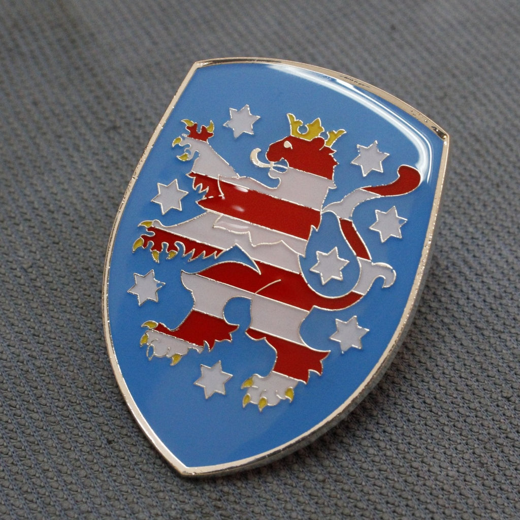 VW Coat of Arms of Freistaat Thuringen Hood Badge Crest