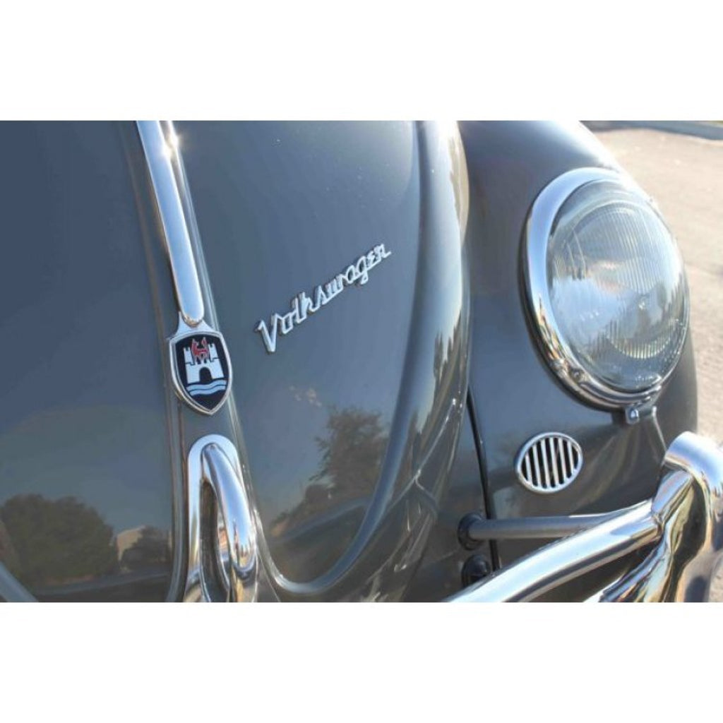 Volkswagen Chrome Metal Hood Script Emblem