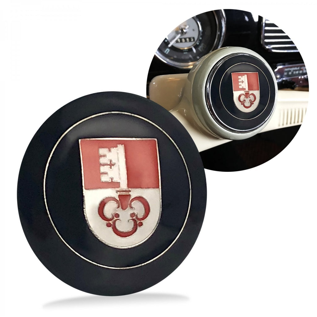 Obwalden 3Pcs Kit - Horn Button, Hood Crest, & Ivory 12mm Shift Knob Porsche