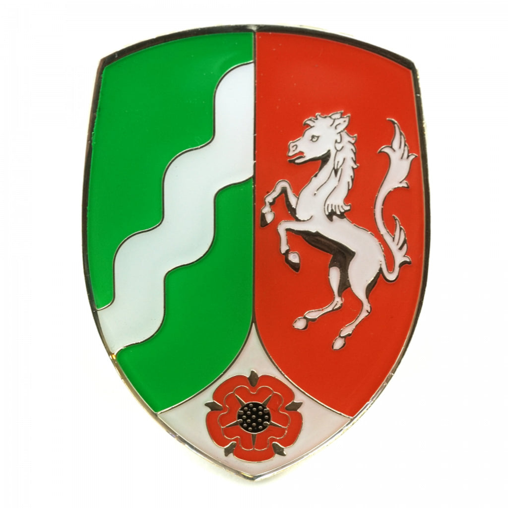 VW Coat of Arms of North Rhine-Westphalia (Nordrhein-Westfalen) Hood Badge Crest