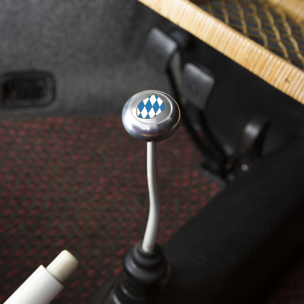 Bavaria 2Pc Kit - Horn Button & Aluminum 7mm Shift Knob Bus Beetle Ghia Split