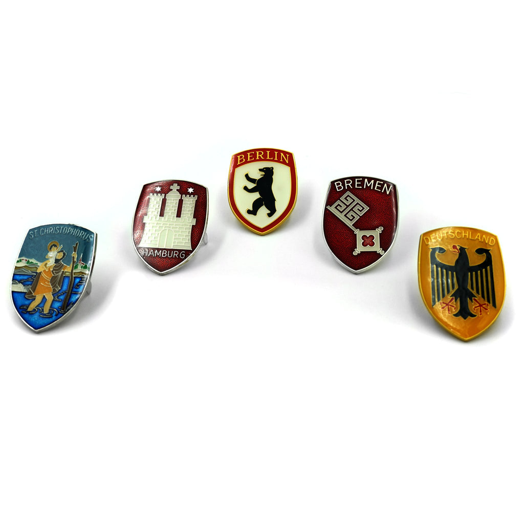 Berlin, Deutschland, Breman, Hamburg, St. Christophorus Hood Emblem Crest 5 Pack
