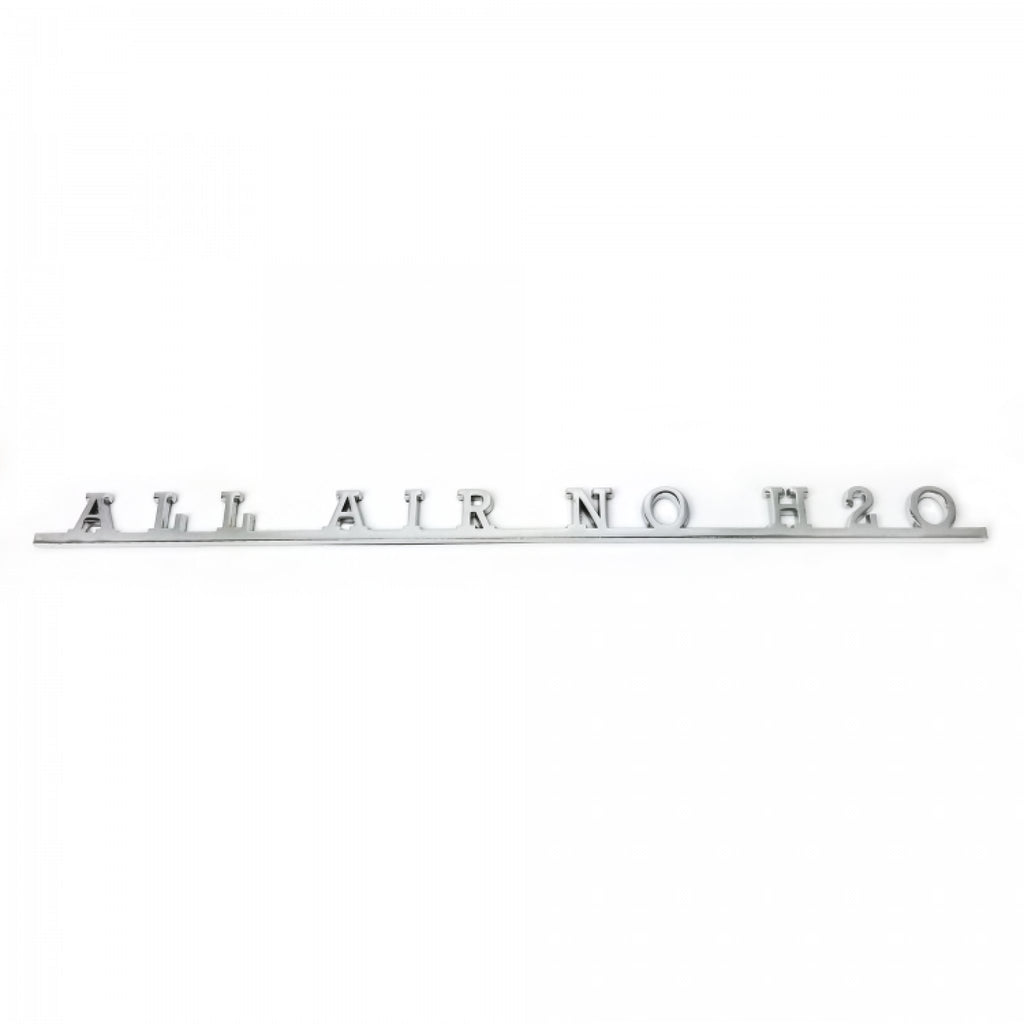 VW Aircooled All Air No H2O Script Emblem for Volkswagen beetle bus ghia thing kafer