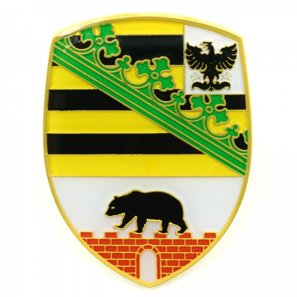 VW Coat of Arms of Saxony-Anhalt (Sachsen-Anhalt) Hood Badge Crest