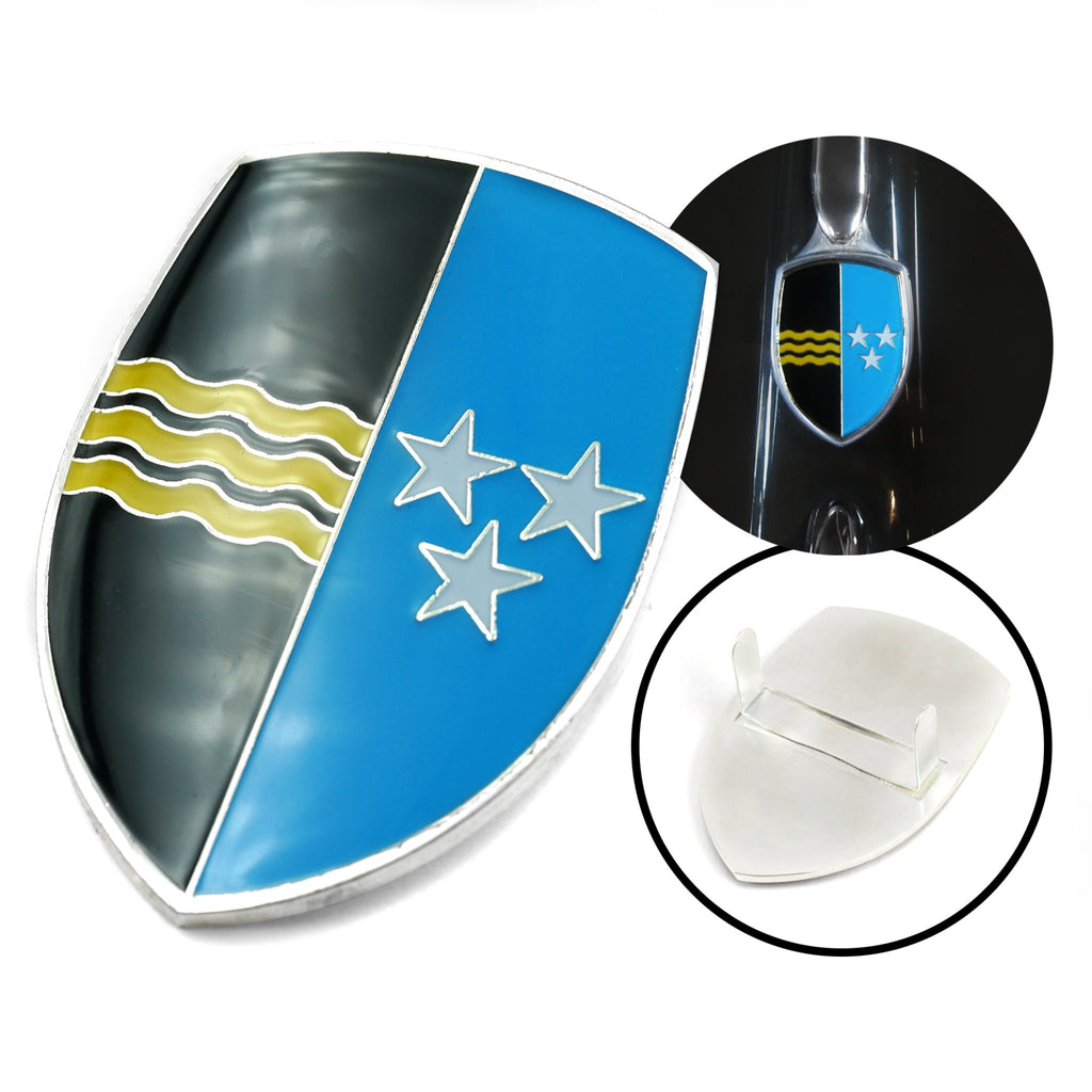 VW Coat of Arms of Aargan Hood Badge Crest