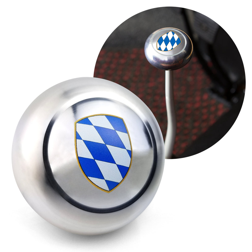 Aluminum Coat of Arms Bavaria Gear Shift Knob for Volkswagen Porsche